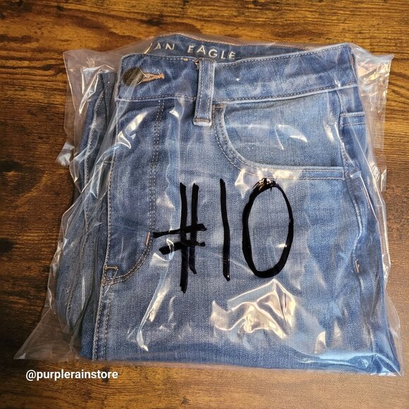 American Eagle Jeans 2 S Dream Jegging Super Hi Rise Tummy Control Medium Light - Picture 14 of 14